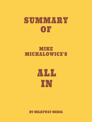 cover image of Summary of Mike Michalowicz's All In